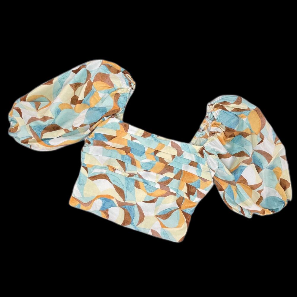 Abercrombie & Fitch Small Cotton Blend Top Coquette Y2K Aesthetic Soft Casual